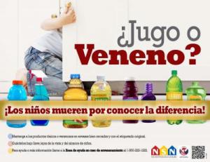 Juice or Poison Safety Infographic - Spanish